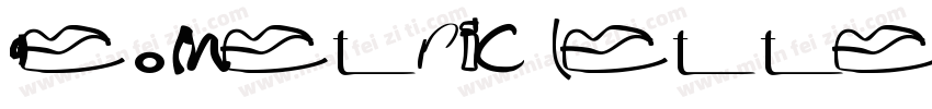 geometric letter字体转换